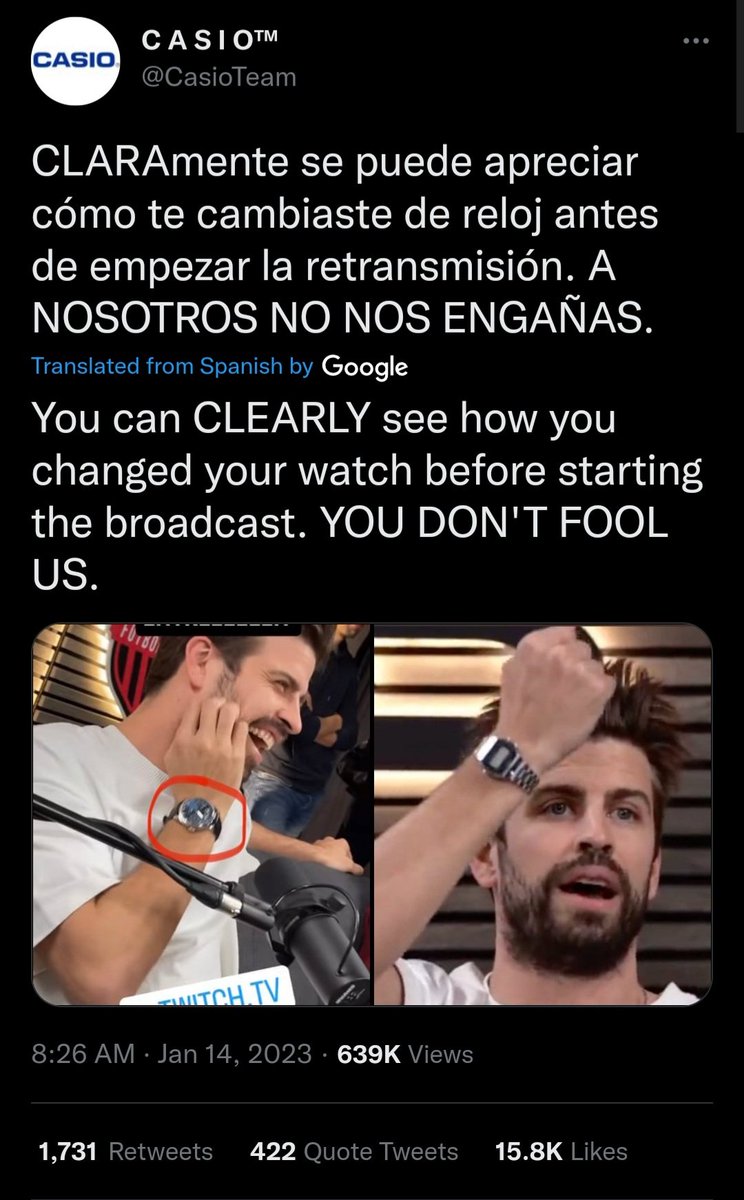 LalaLul25754836's tweet photo. @ap_angelperez @3gerardpique @KingsLeague And this is casio reply https://t.co/43XPdHpSt6