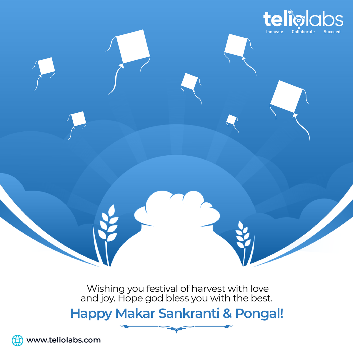 May the Harvest Festival bring prosperity and a lot of hope to help you in your future endeavors! Happy Makar Sankranti & Pongal!

#HarvestFestival #FestivalsOfIndia #makarsankranti2023 #Pongal2023 #lohricelebration
#lohri2023 #celebration #telioev #2023festivals #SANKRANTI2023