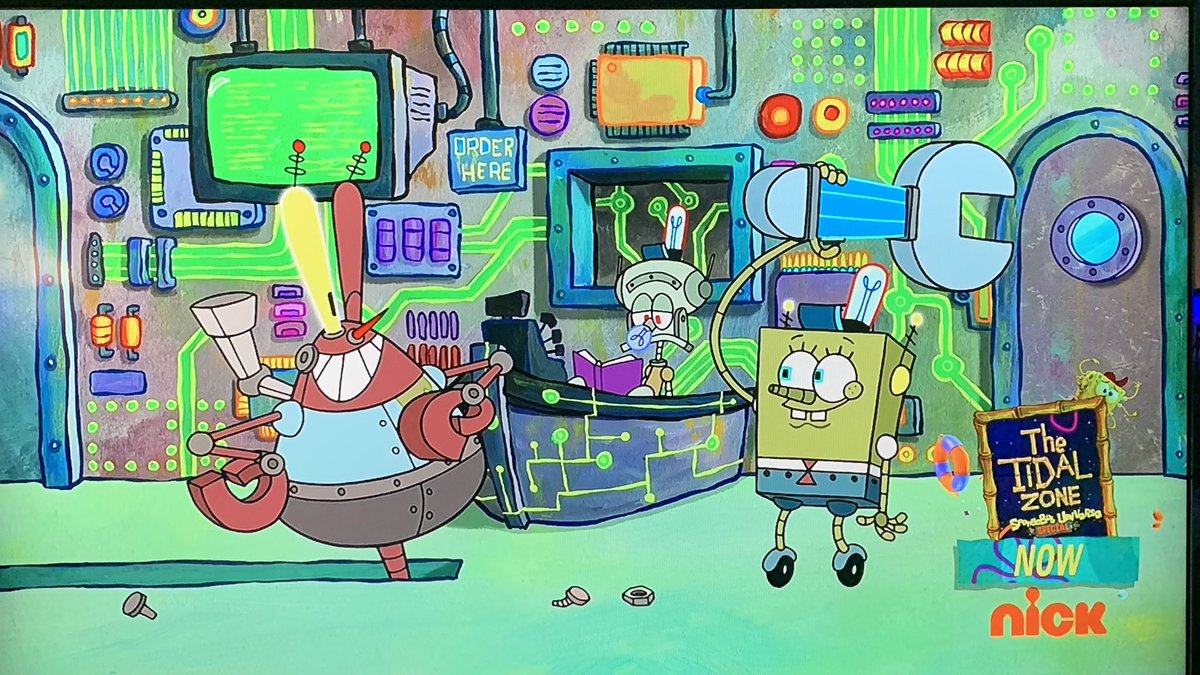 AndreMasteri9P's tweet photo. Photos From Tonight Special Episode Of SpongeBob SquarePants: The Tidal Zone, The Binary Bottom
#SpongeBobSquarepants #TheTidalZone #Nickelodeon #OriginalAiring https://t.co/0cryzxNP1m