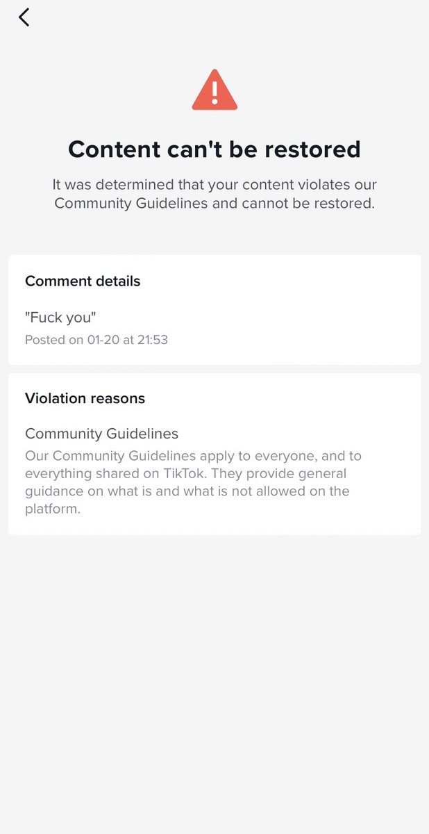 LucasJager11's tweet photo. @TikTokSupport how is it that i can get a violation warning and wont be able to comment anymore while i was literally insulting a known child predator/pedo thats just happily live-streaming on your platform thats mainly used by children? Actually crazy. Fuck you Edp. https://t.co/NiR7gf63Jo