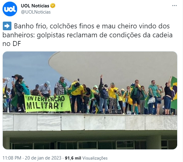 sbolha23's tweet photo. -Por que Alexandre de Moraes segue prendendo essas pessoas?
-Por que não se houve uma crítica as ações arbitrárias desses Ministros?
-Por que? Por que? Por que?
A IMPRENSA É A MAIOR INIMIGA DA VERDADE! https://t.co/BUm8Y2U6OK