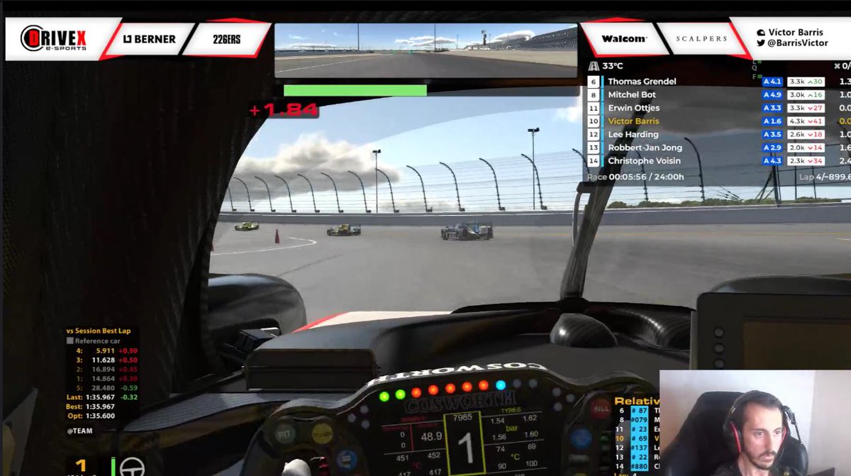 Empezamos nuestras 24Daytona en <a href="/iRacing/">iRacing</a> con nuestro piloto @BarrisVictor . Le podéis ver en su directo: twitch.tv/e69_frozen