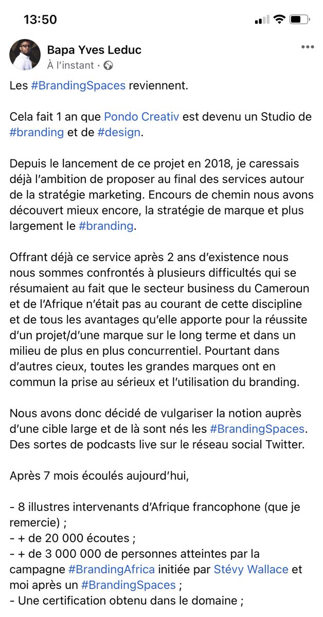 Mr Brand - Bapa Yves tweet media