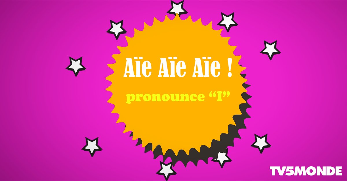 TV5MONDEapac's tweet image. #FLE #Frenchexpression #interjection
“Aïe”
😧 This is how you express pain in French… The more you repeat the word, the more painful it sounds!