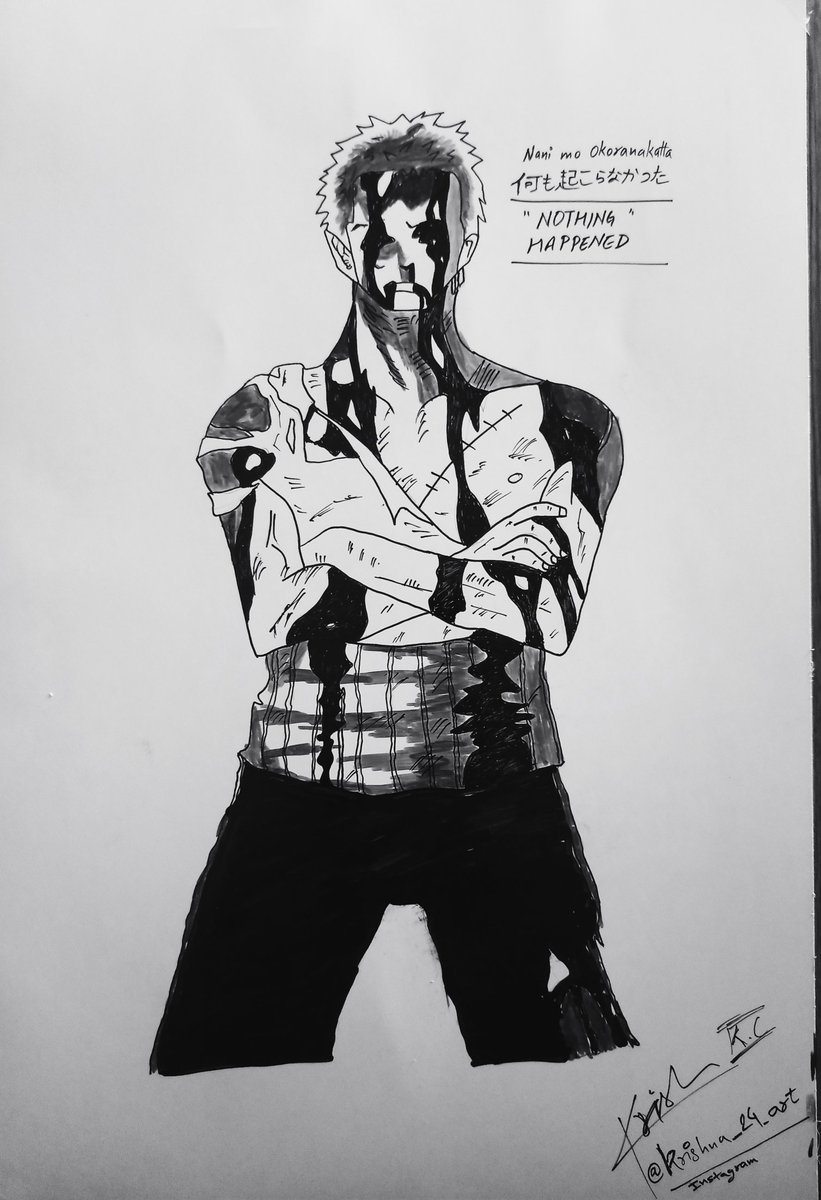 sugarpetal613's tweet photo. Nothing Happened.
#onepieceart #ONEPIECE #ONEPIECE1070 #Zoro https://t.co/rIZQc3u3aF