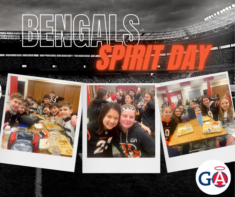 GACincinnati's tweet photo. Bengals Spirit Day! #gaisfamily #whodey #ruleyourschool https://t.co/TVDXXW1Q6p