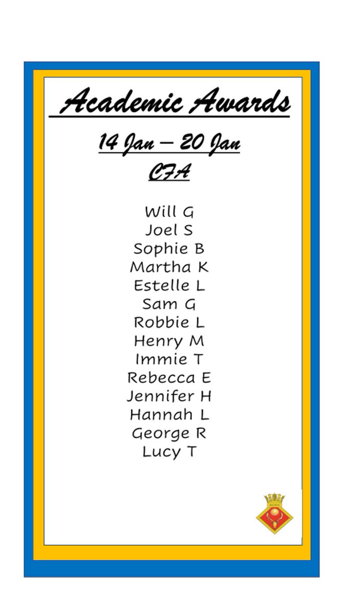 Well done to our 14 Raleigh pupils for their CFA's this week! <a href="/RHSSuffolk/">Royal Hospital School</a>