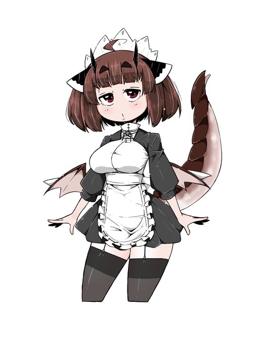 ドラゴンメイド差分作った、一応キャストオフ可 