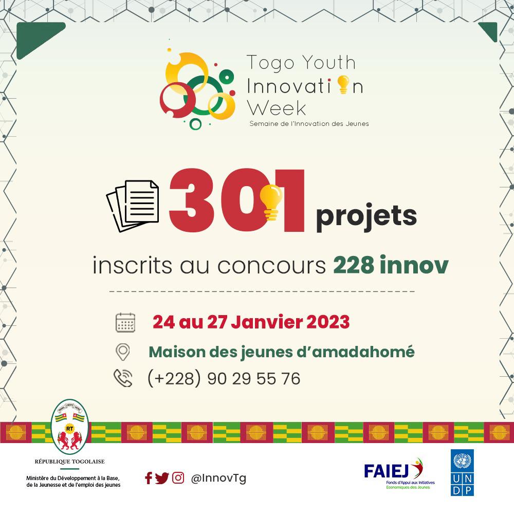 Avec une jeunesse engagée, nous cheminons tout doucement vers la semaine de l'innovation des jeunes placée sur le thème : « L’innovation au cœur d’une économie forte, inclusive et prospère