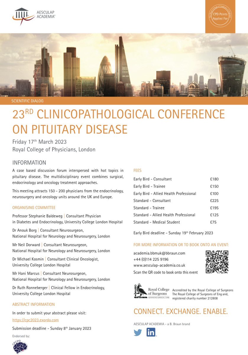 Stephanie Baldeweg (@profbaldeweg) on Twitter photo Interested in pituitary disease? We have finalised the programme and it looks very exciting. Join us at pituitary CPC in London 17th March 2023 <a href="/RCPhysicians/">Royal College of Physicians</a> <a href="/uclh/">UCLH</a> <a href="/Soc_Endo/">Society for Endo</a> <a href="/hani_marcus/">Hani Marcus</a> @youngdiab <a href="/EarlyCareerEndo/">Early Career Endos</a> <a href="/AnoukBorg/">Anouk Borg</a> <a href="/QSPituitaryUnit/">Pituitary and Central Skull Base Unit</a> <a href="/hormone_doc/">Helen Simpson</a> <a href="/ukneurosurgeon/">๐๐๐๐๐ ๐ฒ๐๐๐๐๐</a> Interested in pituitary disease? We have finalised the programme and it looks very exciting. Join us at pituitary CPC in London 17th March 2023 <a href="/RCPhysicians/">Royal College of Physicians</a> <a href="/uclh/">UCLH</a> <a href="/Soc_Endo/">Society for Endo</a> <a href="/hani_marcus/">Hani Marcus</a> @youngdiab <a href="/EarlyCareerEndo/">Early Career Endos</a> <a href="/AnoukBorg/">Anouk Borg</a> <a href="/QSPituitaryUnit/">Pituitary and Central Skull Base Unit</a> <a href="/hormone_doc/">Helen Simpson</a> <a href="/ukneurosurgeon/">๐๐๐๐๐ ๐ฒ๐๐๐๐๐</a>