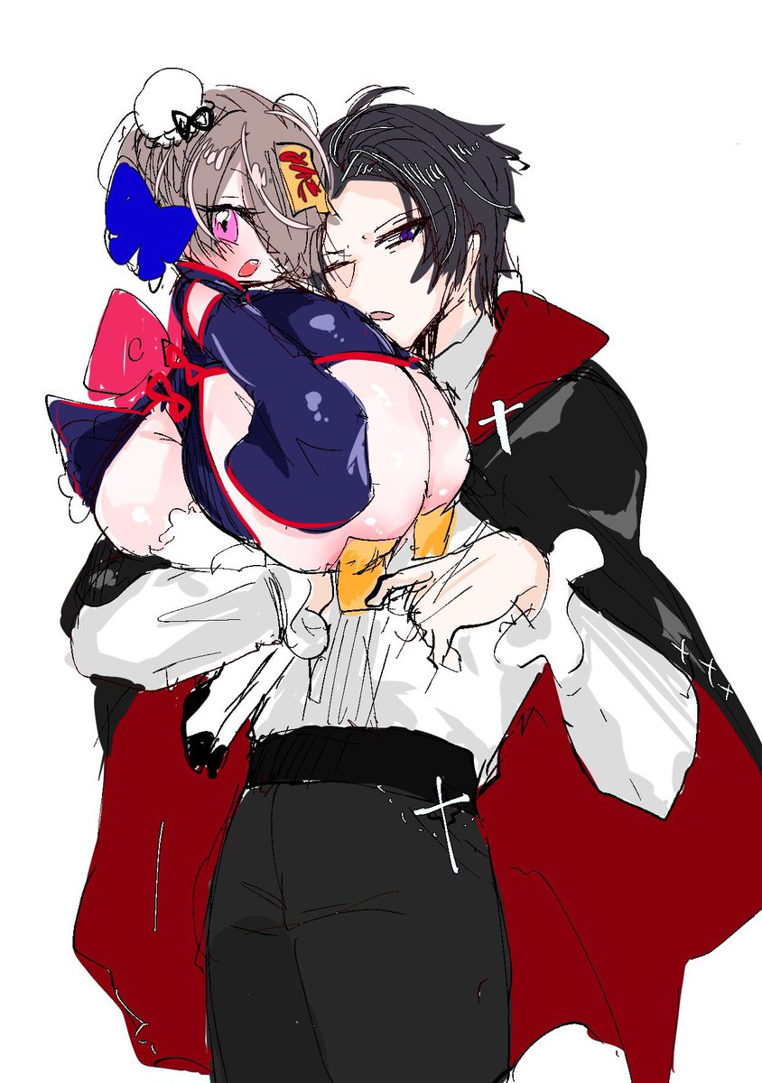 ろりきょ.......片目隠れ...でかリボン.......元気っ子....そして相方さんの美形クール男子.......𝑺𝑼𝑲𝑰𝑫𝑨  #オリキャラは性癖の見本市 