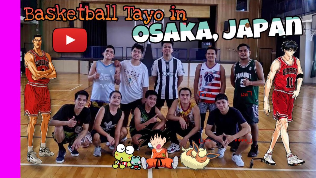 LeanDeJesus7's tweet photo. https://t.co/NaFX5RSQaZ

Basketball tayo in Osaka, Japan | Life in Japan

First time ko maglaro sa basketball court sa japan.
Feeling ko ako si sakuragi ng slamdunk hehehe.
Eto ang araw sa kung saan last 2 days n lang kami sa school pero di na kami mag aaral that time kasi yasumi https://t.co/U3Mqzu4Tdo
