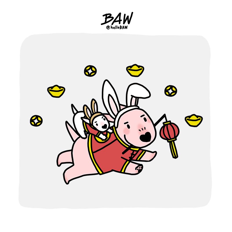 helloBAW's tweet photo. Happy Luna New Year! 
Year of the rabbit.🐰
.
.
.
#helloBAW #BAW #bullterrier #dog  #LunarNewYear #RabbitYear2023 https://t.co/qKYbtQEBeH