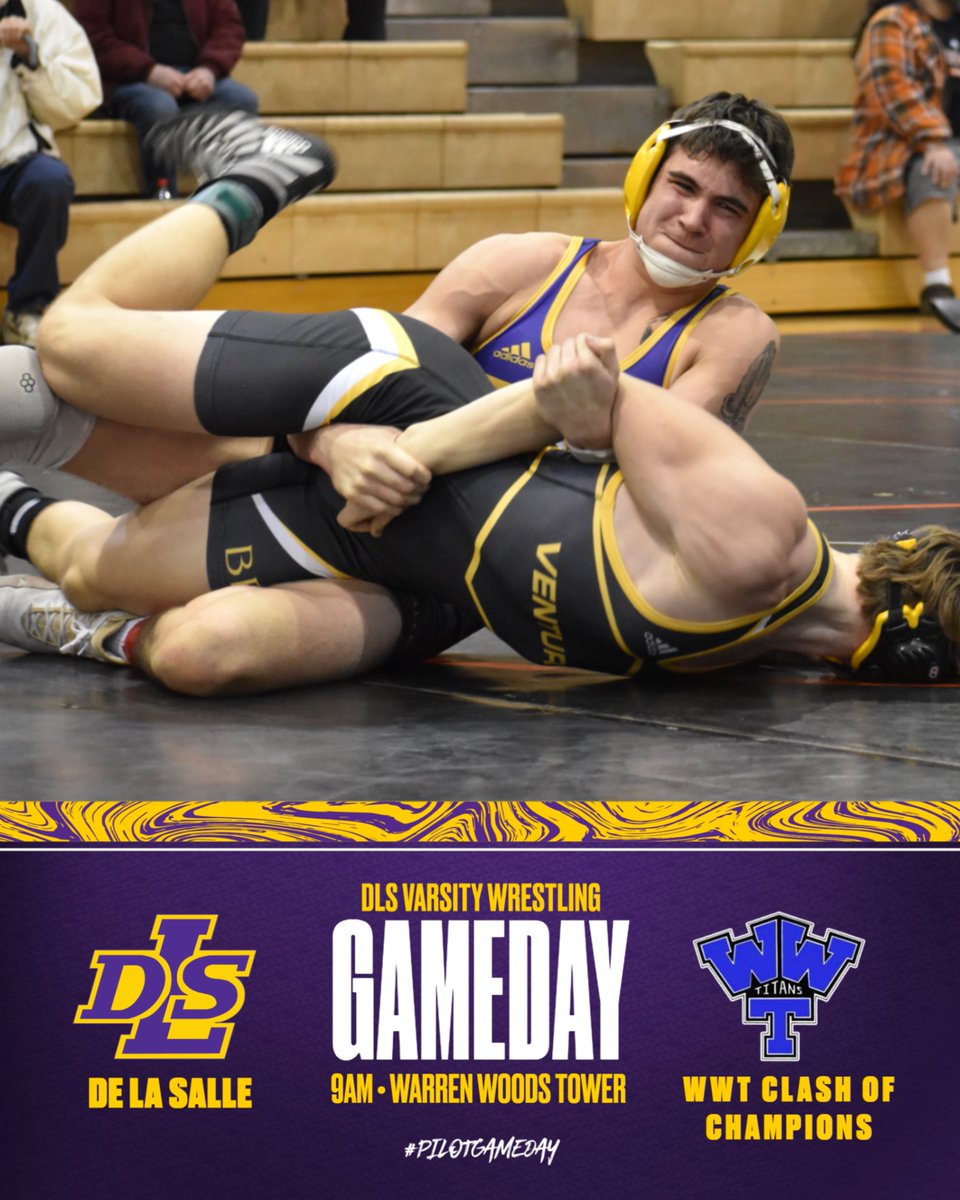 DLS Varsity Wrestling heads across the street to Warren Woods Tower this morning for the WWT Clash of Champions! The meet starts at 9AM. Go, Pilots! #PilotGameDay