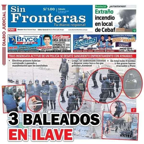 28_luchin's tweet photo. #SinFronteras #PNP #Ilave Presa local Evidencia que sobra sobre provocación policial a manifestantes en Ilave. https://t.co/34jAeZc2Gv