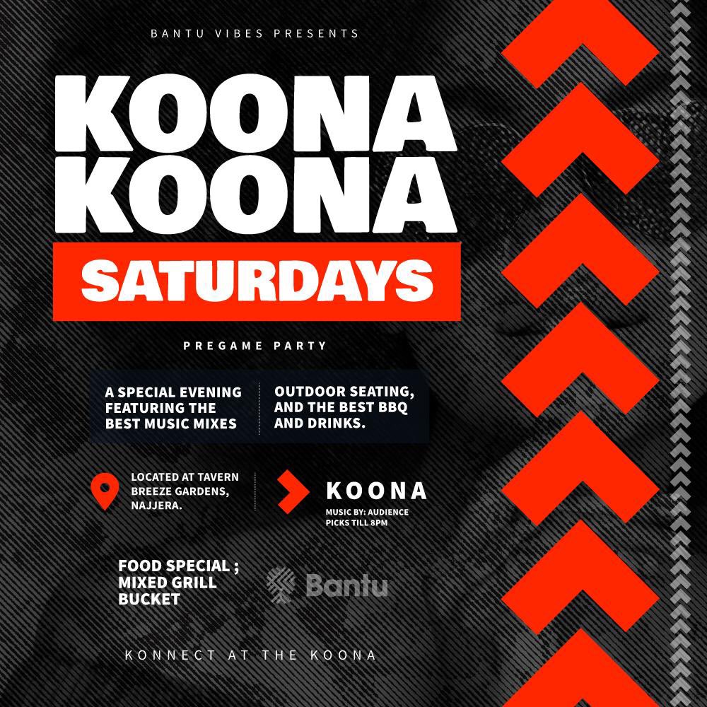 #KoonaKoonaSaturdays going down at the Koona tonight, come through and enjoy some sweet vibes with the squad.🚀 

#KonnectAtTheKoona
