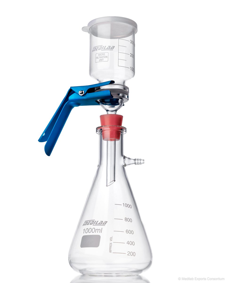 MedilabExports's tweet image. Our Membrane Filteration Assembly 

#labglass #laboratory #Laboratoryglassware #vacuumfiltration