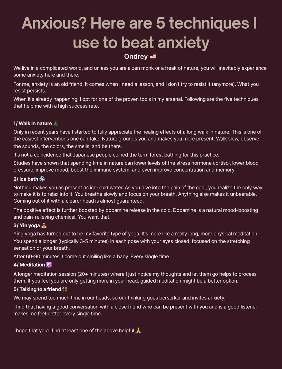 Anxious? Here are 5 techniques I use to beat anxiety. #ship30for30