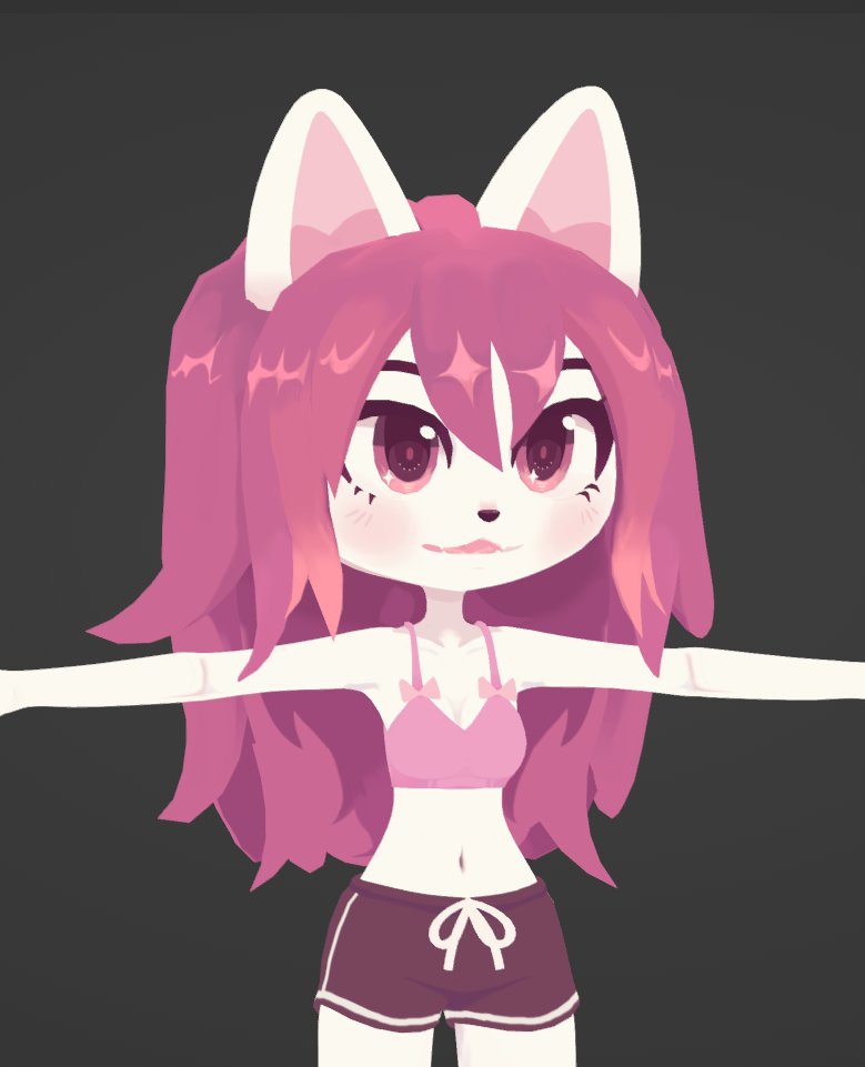 some wips ( •̀ ω •́ ) off to rigging now...