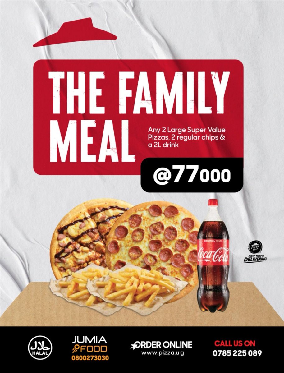 The weekend is here. So don't be the one stalling to make a choice for that quality time with family and friends. 
All you need to do is visit pizza.ug or call 0785225089 and you and the gang can have an epic and delicious Saturday😋🍕🍕

Ts&amp;Cs Apply