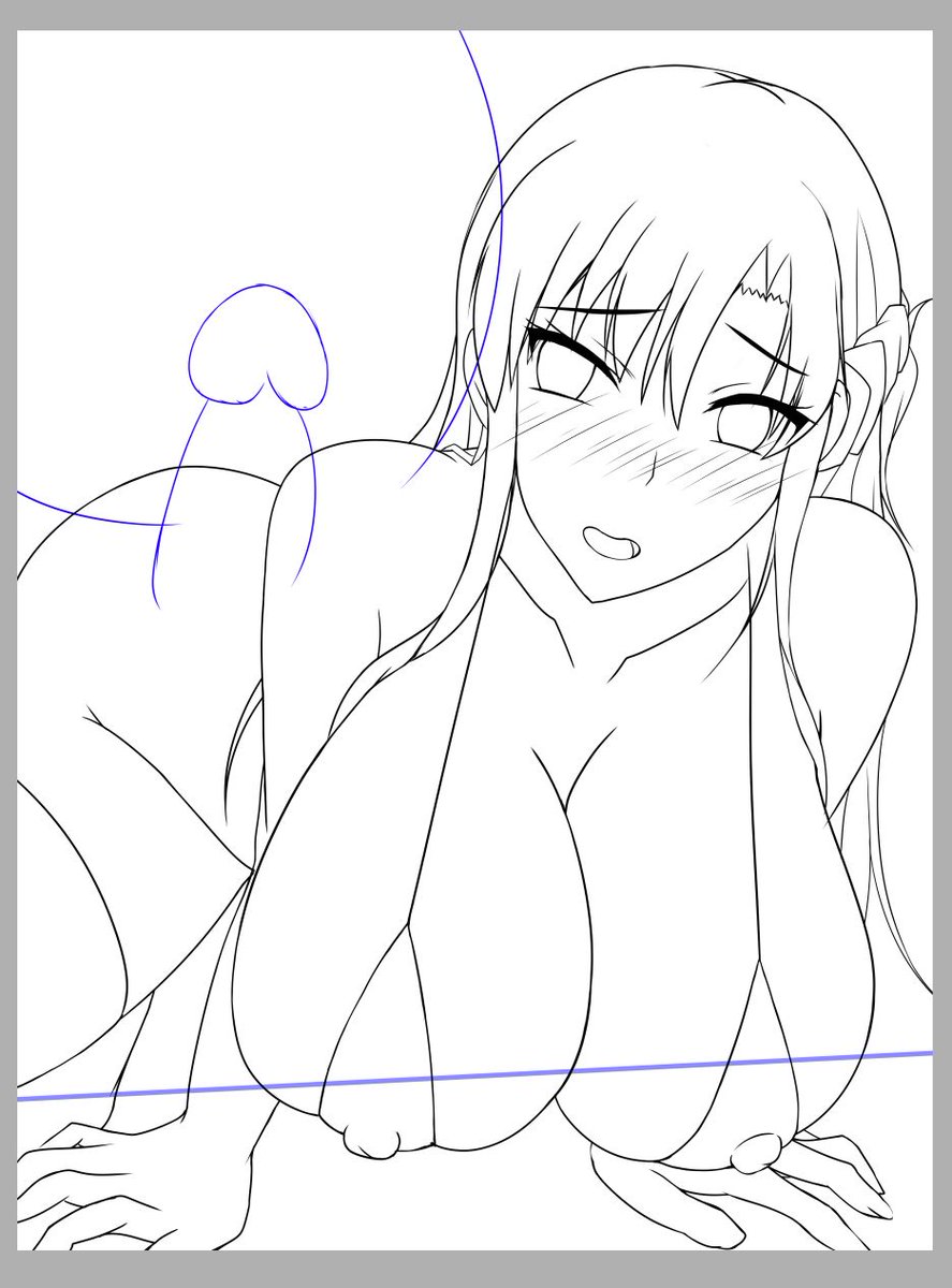 そういえば昨日寝る前に作業した線画をアップし損ねちゃってましたw('ー`)ゞテヘ☆ 