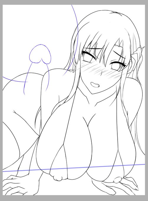 そういえば昨日寝る前に作業した線画をアップし損ねちゃってましたw('ー`)ゞテヘ☆ 