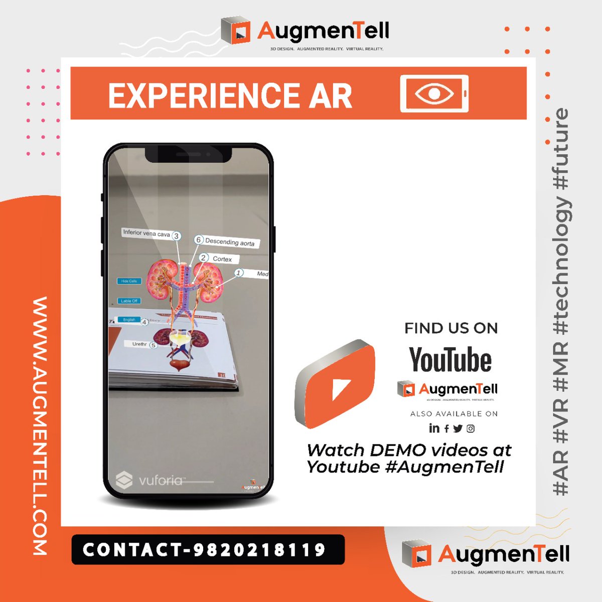 augmentell1's tweet image. #Marketing #Motivation #businessmindset  #investors #successful
#startup  #businesses
#elearning #education #training #study #colleges #institutions #learning #science #3d #marketing #electronics #products #3d #digital  #medical #healthcareAR- AR VR Medical Applications.