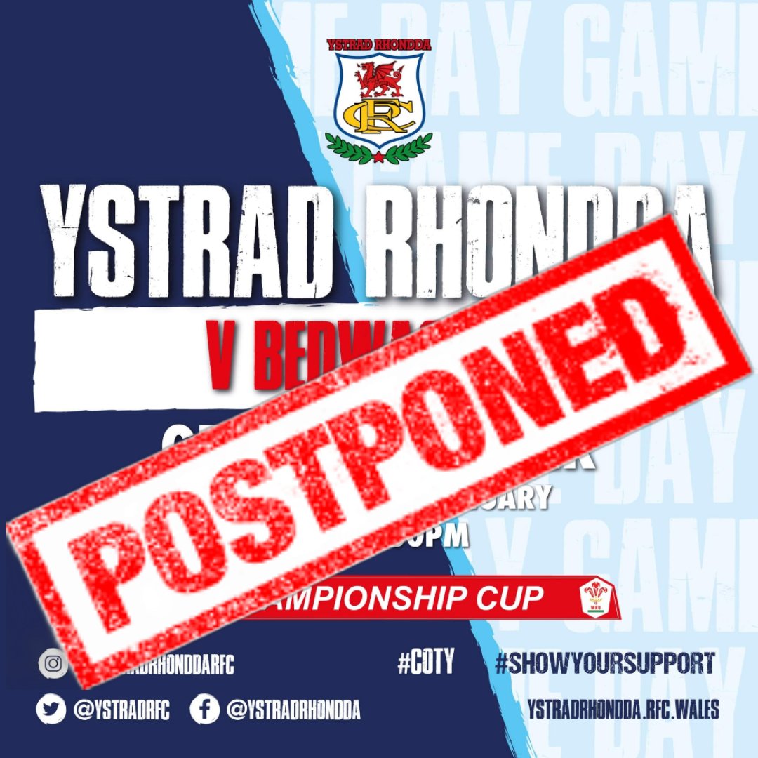 YSTRAD RHONDDA RFC tweet media