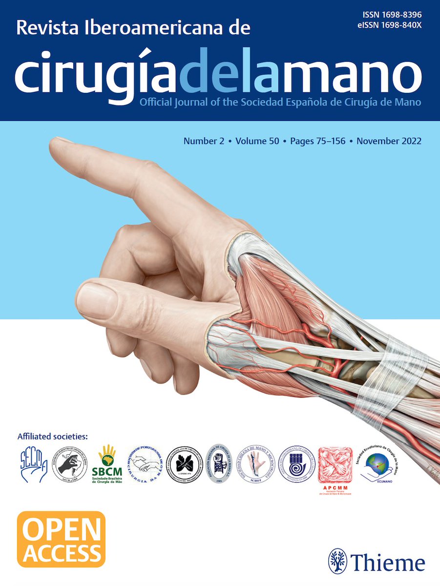 Nuevo número de la Revista Iberoamericana de Cirugía de la Mano <a href="/rev_ibero_mano/">RICMA</a> Consulta los trabajos publicados!! <a href="/SecmaSociedad/">SECMA</a> 
thieme-connect.com/products/ejour…