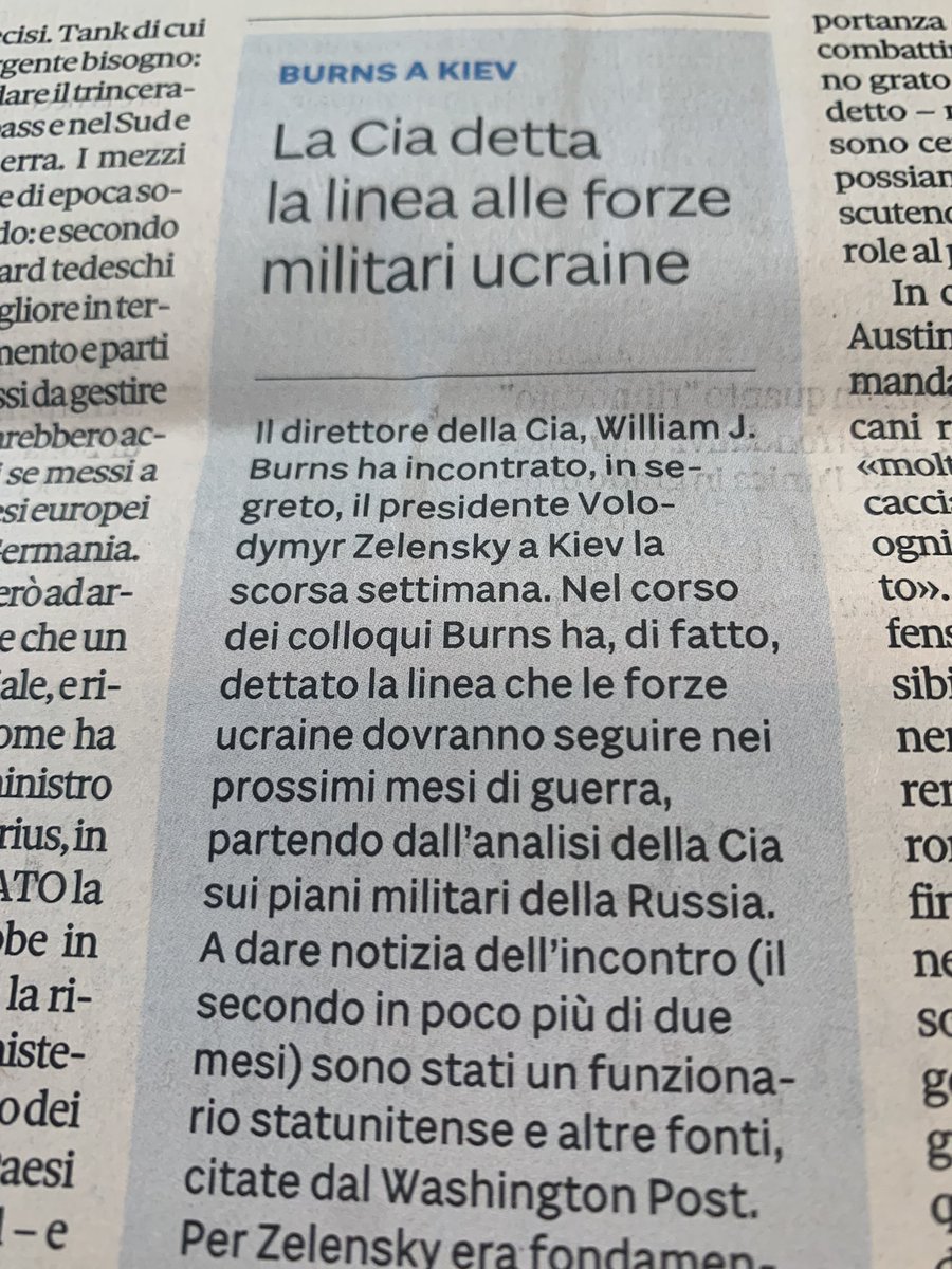 Infatti, perché girarci attorno? #Ucraina #sole24ore
