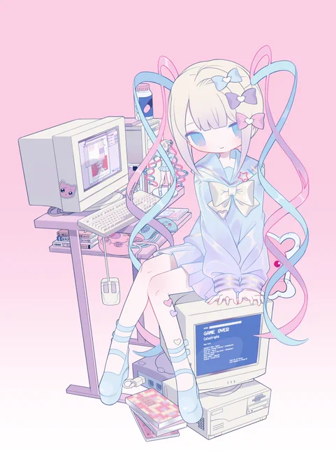 NEEDY GIRL OVERDOSE1周年記念グッズイラストを描かせていただきました〜!†昇天† 