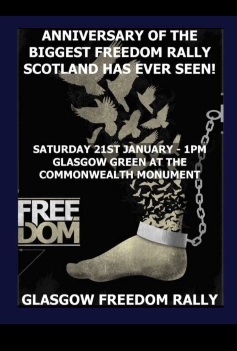 TODAY, 1pm Glasgow Green, #FreedomRally