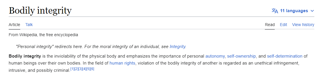 Turns out more people are unified by medical status than by #race, #gender, #politics, #religion, dietary preferences or even football teams.

Guess that's because we value our #bodilyintegrity over all other things.

#UnityInDiversity 

en.wikipedia.org/wiki/Bodily_in…