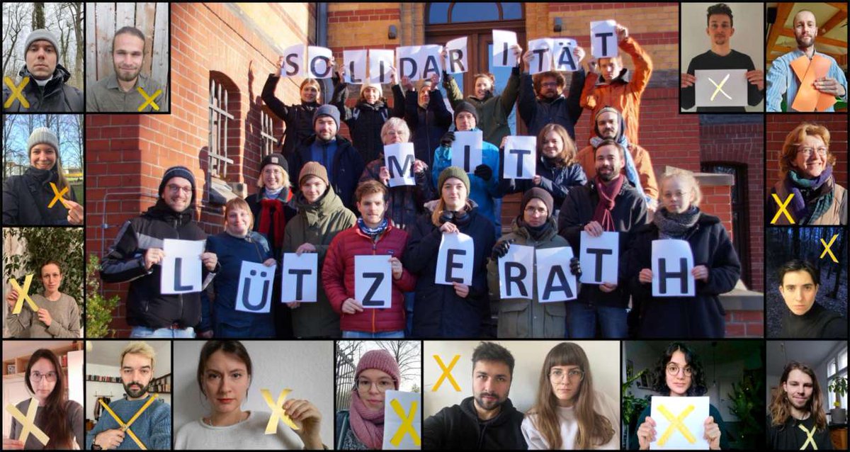 📸 Soli Foto von einer Gruppe von PIK Klimawissenschaftler:innen 

"Als Wissenschaftler:innen wissen wir: Jedes zehntel Grad zählt, um gefährliche #Kipppunkte zu vermeiden.

Volle Solidarität mit den Aktivist:innen in &amp; um #Lützerath! Keep it in the ground!"