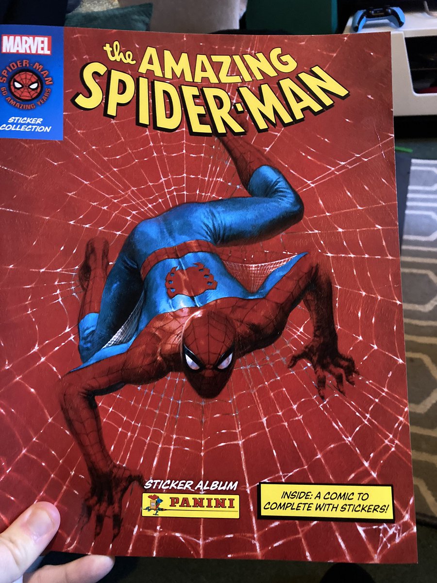 Artmonkeymg2's tweet image. I bought my boy this cool Spider-Man sticker book for his bday. He finally wanted to do some this morning and it’s really triggered my OCC haha he’s not been too far off on a few tho :p #Spiderman #stickerbook #OCD