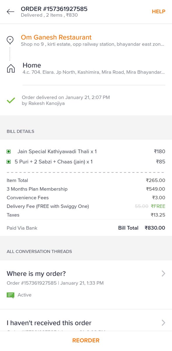 Manvendra_achar's tweet photo. @Swiggy @SwiggyCares 

Dear swiggy

Please check the case below. Delivery partner has marked order as delivered and stop picking calls. Order was not delivered 
Your executive Rakesh kumar is making me fool since last 1 hour https://t.co/MN9XOEV09A