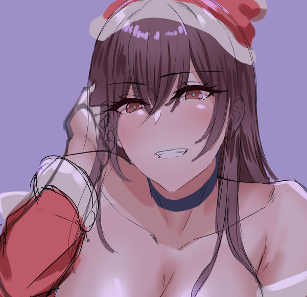 Skeb色ラフ中…クリスマス絵の時もそうだけど光源と色はこの段階で考えたほうがいいな 