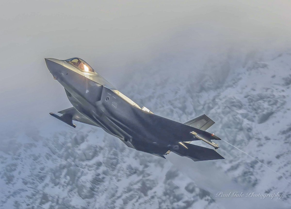 gish74's tweet image. Valkyries 495FS USAF out of the weeds &amp;amp; into the clouds @48FighterWing @theF35JPO @thef35 @usafmonitor @CanonUKandIE #lfa17 #LFA17 #lowlevel #canonR7