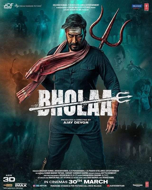 Latest Posters of #Bholaa 
#BholaaIn3d teaser 2 out on 24 Jan   #Bollywoodfilm #actionhero #adffilms
@ajaydevgn #AjayDevgn