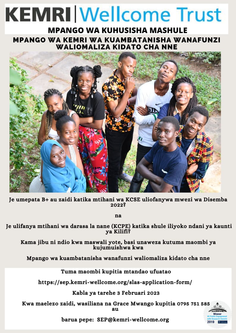 This is so wrong KEMRI. employ the right people for the job. So Hawa wa kugoogle translate. 
<a href="/KEMRI_Kenya/">Kenya Medical Research Institute</a> 
<a href="/KEMRI_Wellcome/">KEMRI-Wellcome</a>