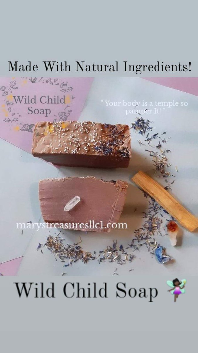 Your body is a temple so pamper it!
marystreasutesllc1.com
#soapmaking #naturalskincare #naturalsoap #wildchild #hippieeoap #womenownedsmallbusiness #blackownedbusiness #SelfCare #personalcareproducts #soapjunkie #vegansoaps #veganskincare