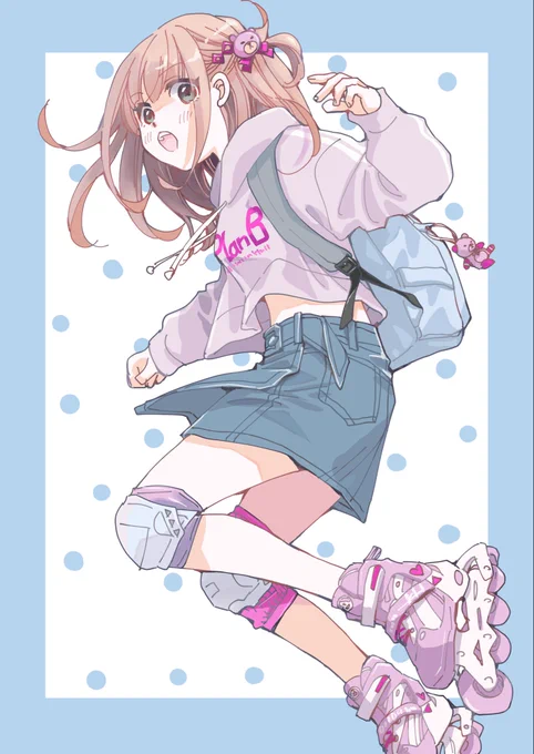 昨日からTwitter画像サイズが縦長に戻ったらしいんで記念に女の子の縦長イラスト描いたんや…でもまだワイのiPadちゃんは横長で悲しいわ 