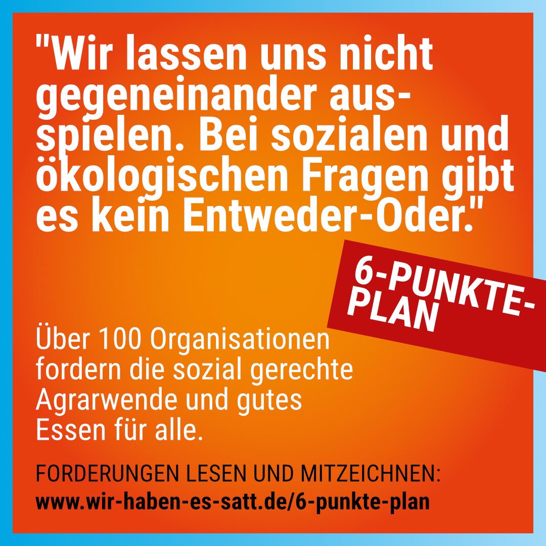 #Klimawandel &amp; #Pestizide bedrohen Biene &amp; Co. Intensivlandwirtschaft ist eine der Hauptursachen des #Insektensterben​s. Wir brauchen eine bienenfreundliche, enkeltaugliche #Landwirtschaft. Uns läuft die Zeit davon,<a href="/cem_oezdemir/">Cem Özdemir</a>! Darum sind wir heute auf d Straße! #WirHabenEsSatt