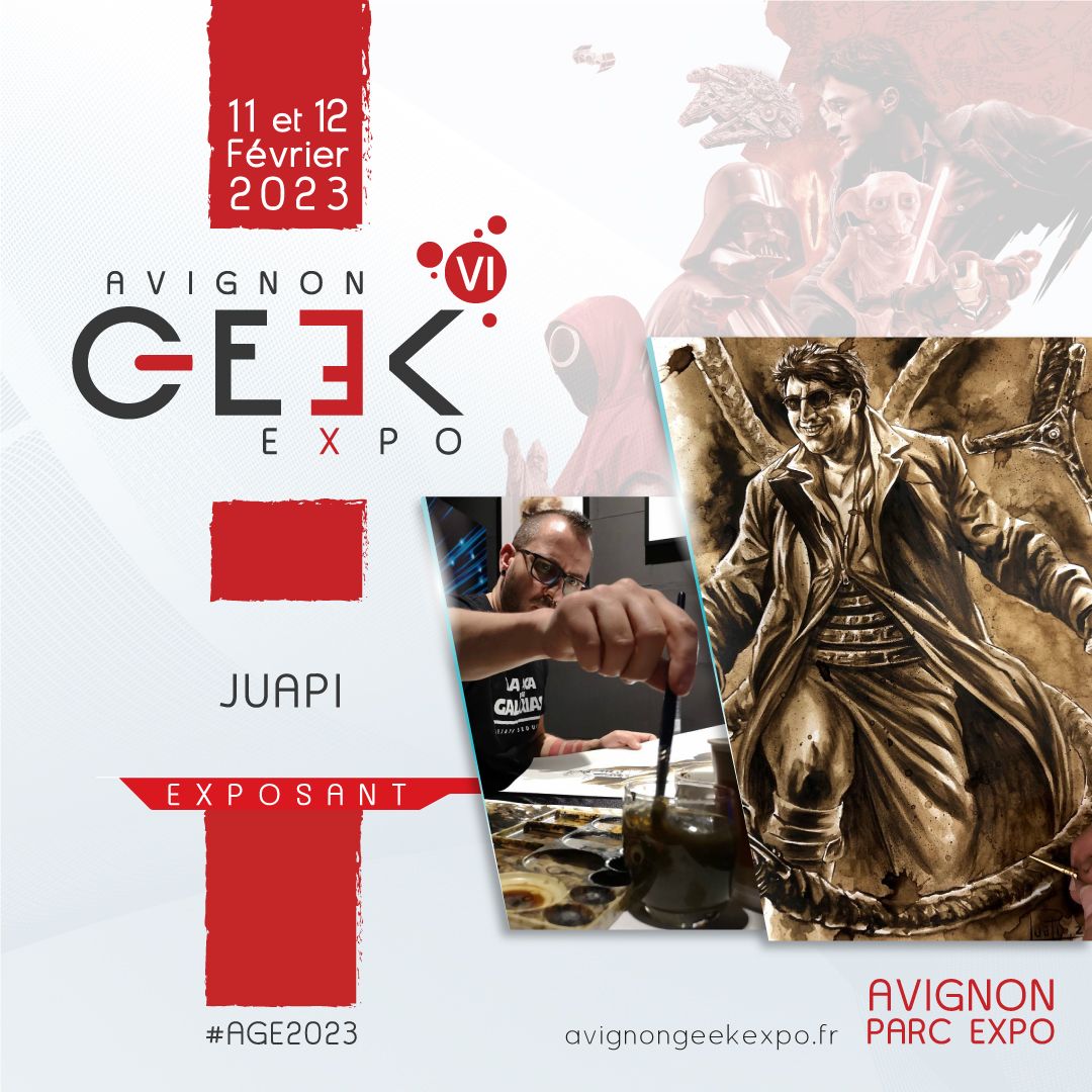 GeekExpoFrance's tweet photo. 🖌 EXPOSANT 🖌
Vous aimez le café ? Vous aimez le dessin? Cela tombe bien, Juapi Coffee Artist sera des nôtres les 11 et 12 février à notre sixième édition.
Notre billetterie ➡️ https://t.co/pil1UZHFdp
#juapi #dessin #exposant #avignongeekexpo #parcexpoavignon #age2023 https://t.co/eplv0f1uVc