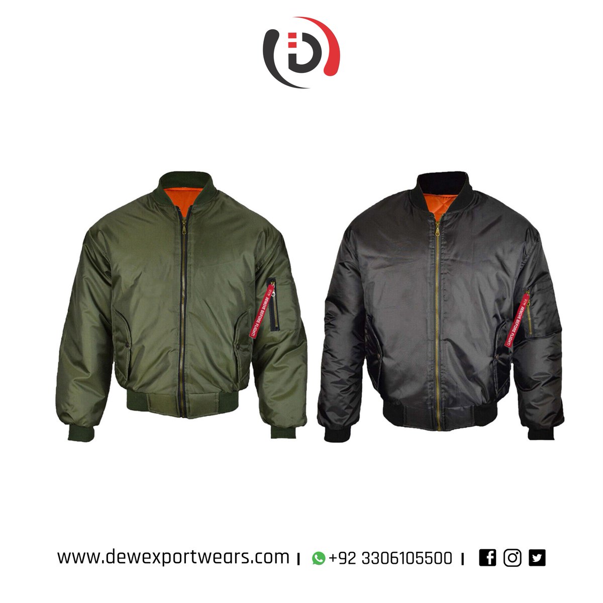 DewExportwears's tweet photo. Check out our amazing MA 1 Flight Jacket Collection.
We offer both made to order and in-stock items with a quick delivery time.
https://t.co/pgvjjMAjch
#Ma1Jacket #Flighjacket #Flying #Military #flyingjacket #FlighjacketMA1 #military #dewexportwears https://t.co/iDyqWPOCse