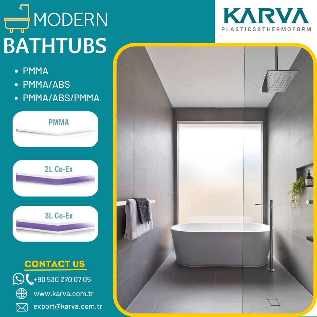 KarvaPlastics's tweet image. #karva #plastics #thermoform 

 #abs #acrylic #highgloss #pmma #bathtub  #jacuzzi #kitchencabinets #thermoforming #highglossfurniture #manufacturer #hips #ASA #display