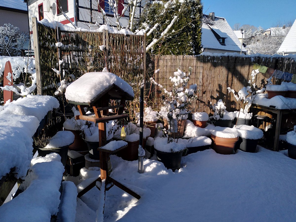 Ganz schön viel #Schnee bekommen über Nacht und die☀️ scheint auch. Wunderbares #Winterwetter hier in der #Eifel