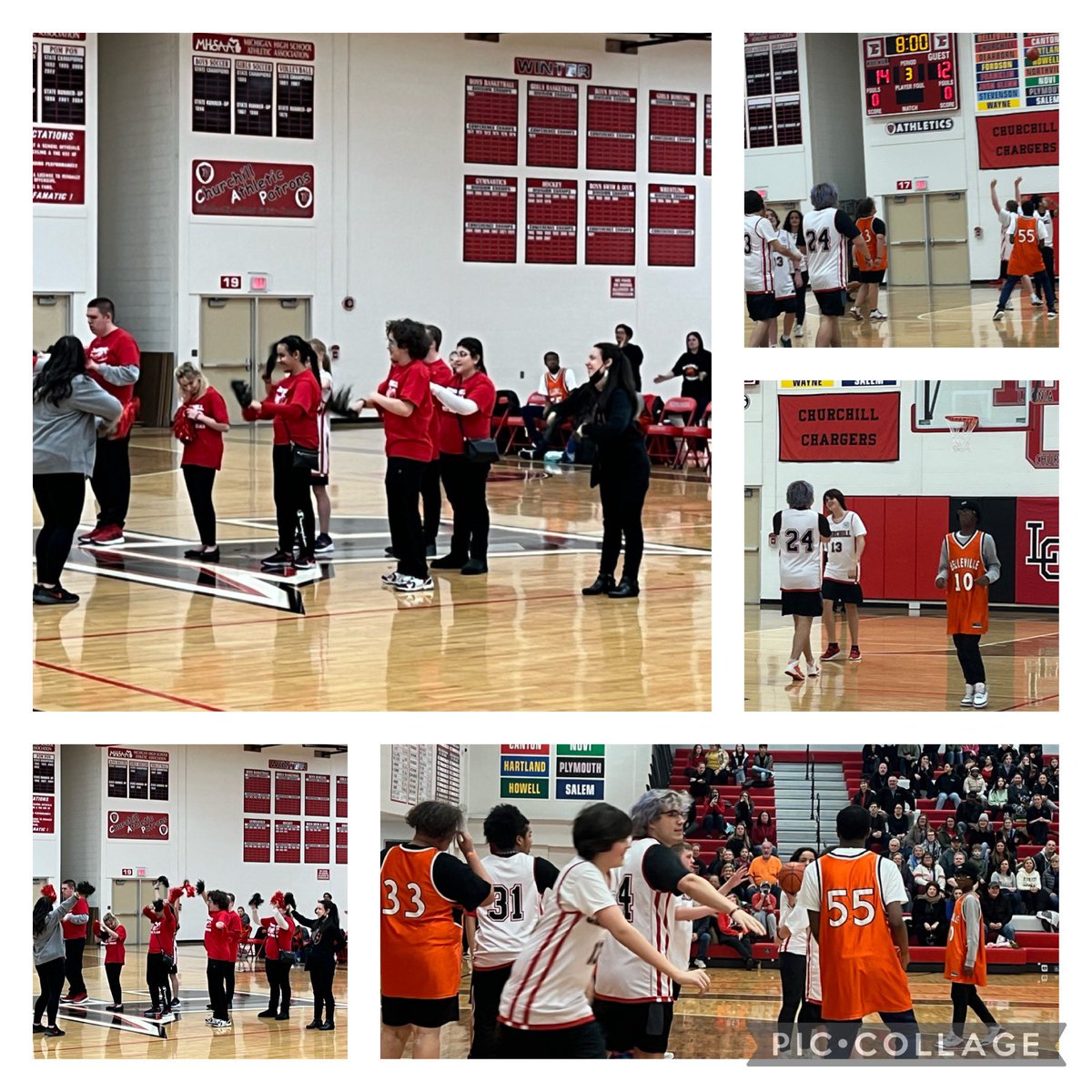 ChurchillUnify's tweet photo. More photos from last night’s Churchill Unified’s game vs. Belleville Unified! #LivoniaPride #CarryTheShield @LivoniaDistrict @CHS_Chargers @Churchillgames https://t.co/NwByrwFuOc