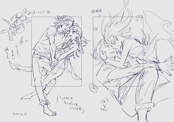 今日で「金曜日のベイビーヴァイオレット RE:PLAY」発売から1ヶ月〜!ということでコミックス表紙のラフを放出します🤸‍♂️
私のラフ…ラフすぎ!?そして完成版と比べると圧倒的に完成版の方が良くてこれはつまり担当さんの直しが超有能ってことです。コミックス持ってる人はぜひ見比べてみてください〜 https://t.co/yrNp29NrYM 