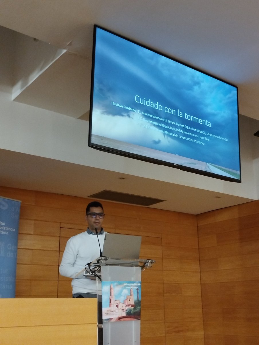 "Cuidado con la tormenta"
Dr Gustavo Perdomo <a href="/HospitalSantPau/">Sant Pau - Campus Salut Barcelona</a> 
La importància d'entendre la seguretat del pacient quan es treballa de forma interdisciplinar per evitar accidents
Podem diagnosticar l'al.lergia, però si no es controla tot, pot no servir
#contrastiodat #anafilaxi